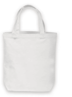 (3 pack) Hello Hobby, Large White Canvas Open Tote Bag with Straps, 13.5” x 13.5” x 3.5”, 3 pack