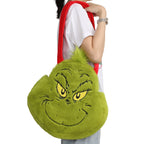 Grinch 3D Plush Tote Bag With Drop Handle
