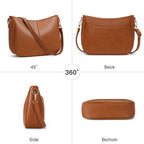 SENDEFN Small Shoulder Handbags for Women Waterproof Purse Soft Leather Crossbody Bags with Removable Shoulder Straps