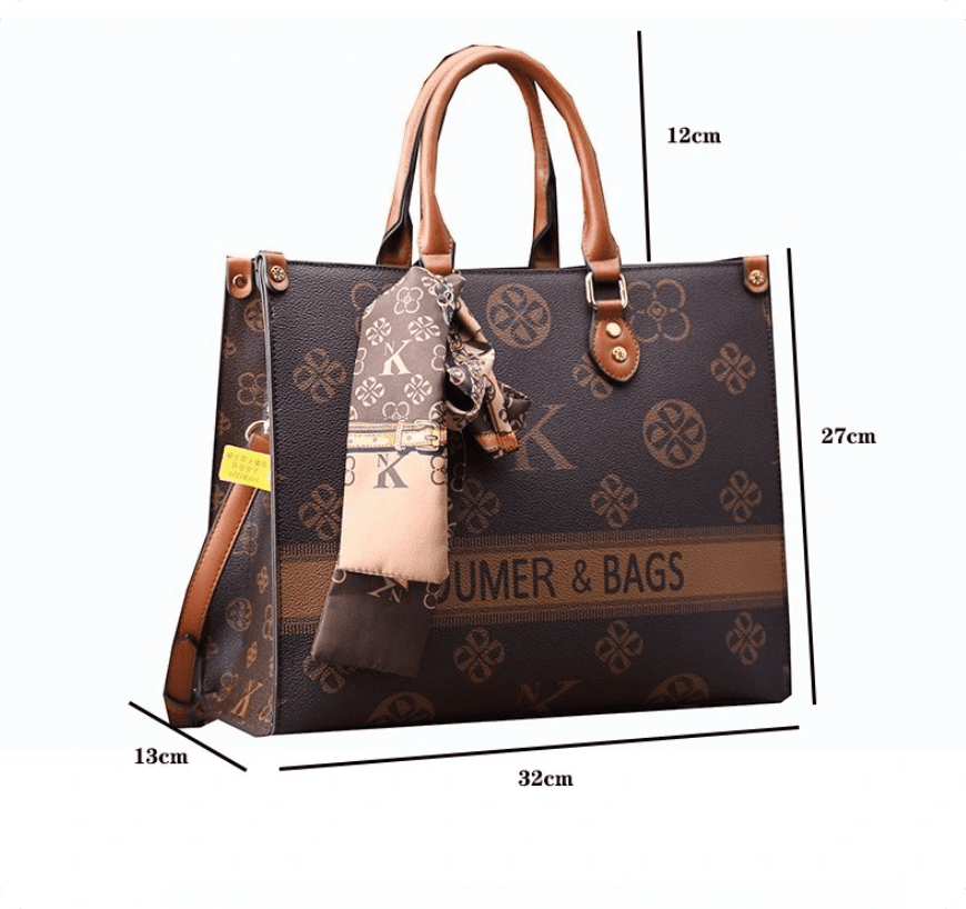 New Style Genuine Leather Women's Tote Bag Large Capacity Work Briefcase  High-End Crossbody Handbag