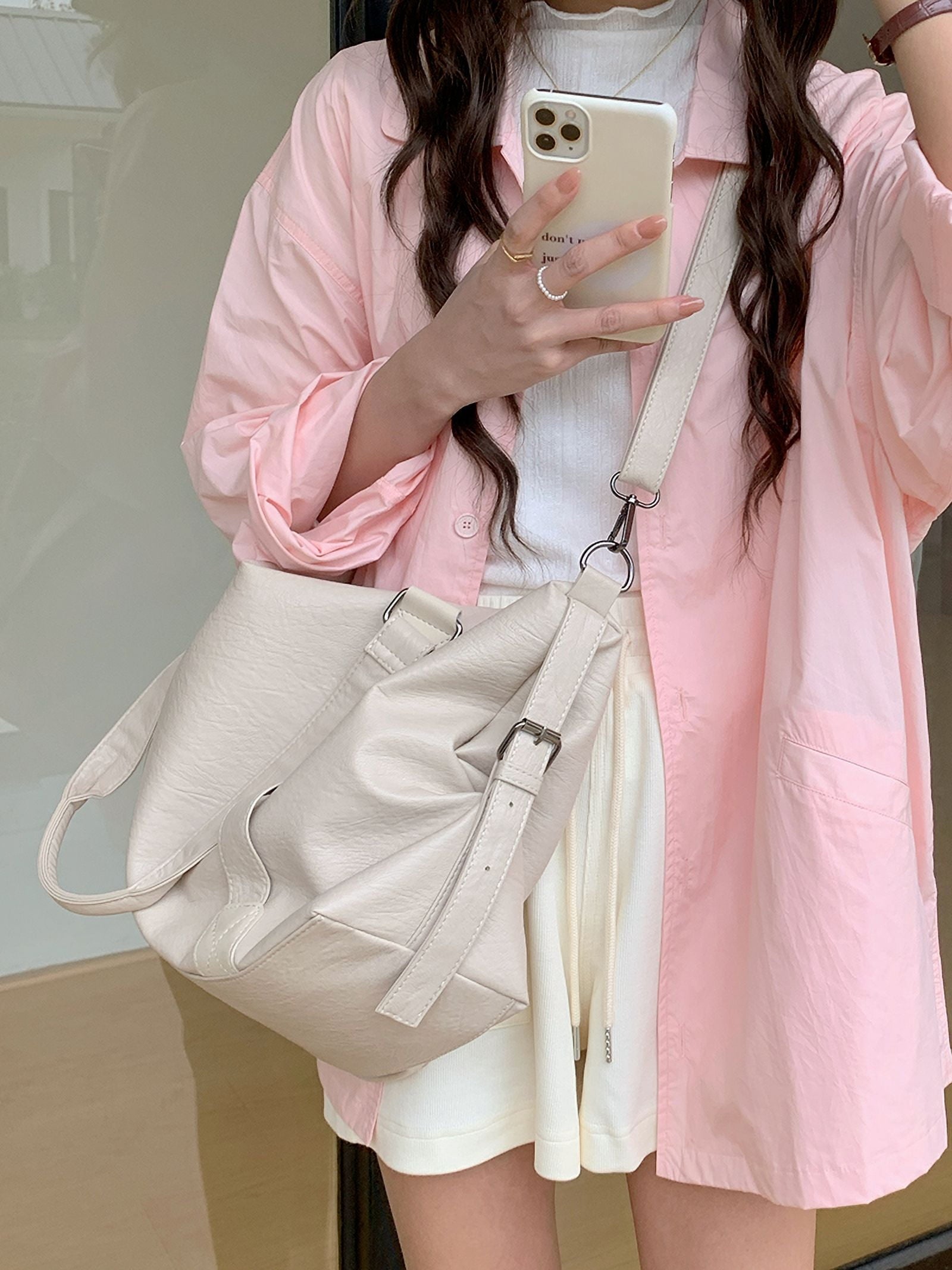 Vintage Large Capacity Ladies Messenger Bag Simple Women's Travel Shoulder Bags Soft PU Leather Female Handbags Big Tote Purse