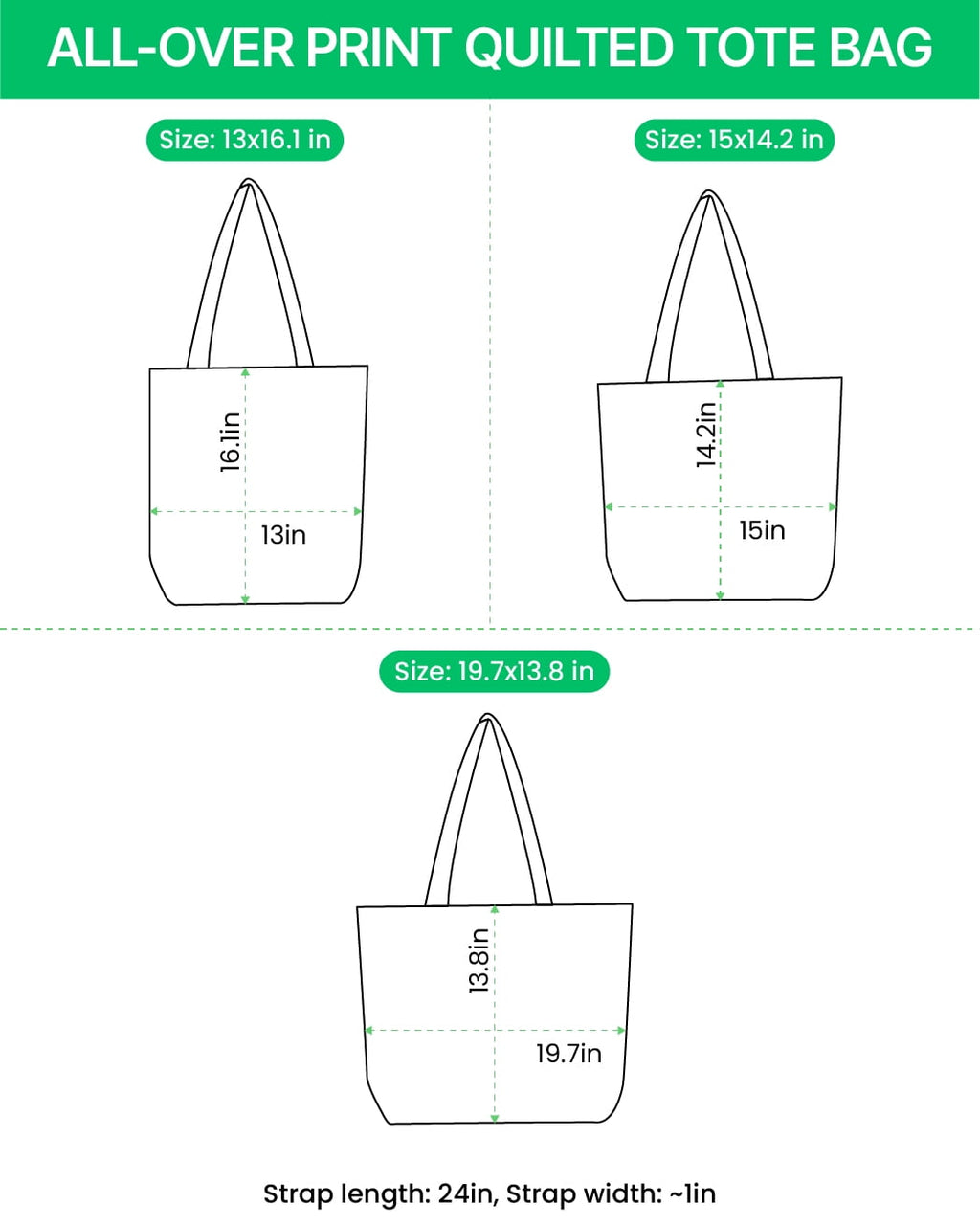 Lotusprint LLC 2D Print Bigfoot Mountain Quilted Tote Bag, Sasquatch Winter Forest Shoulder Handbag