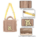 Winnie the Pooh Faux Shearling Tote Bag With Detachable Strap