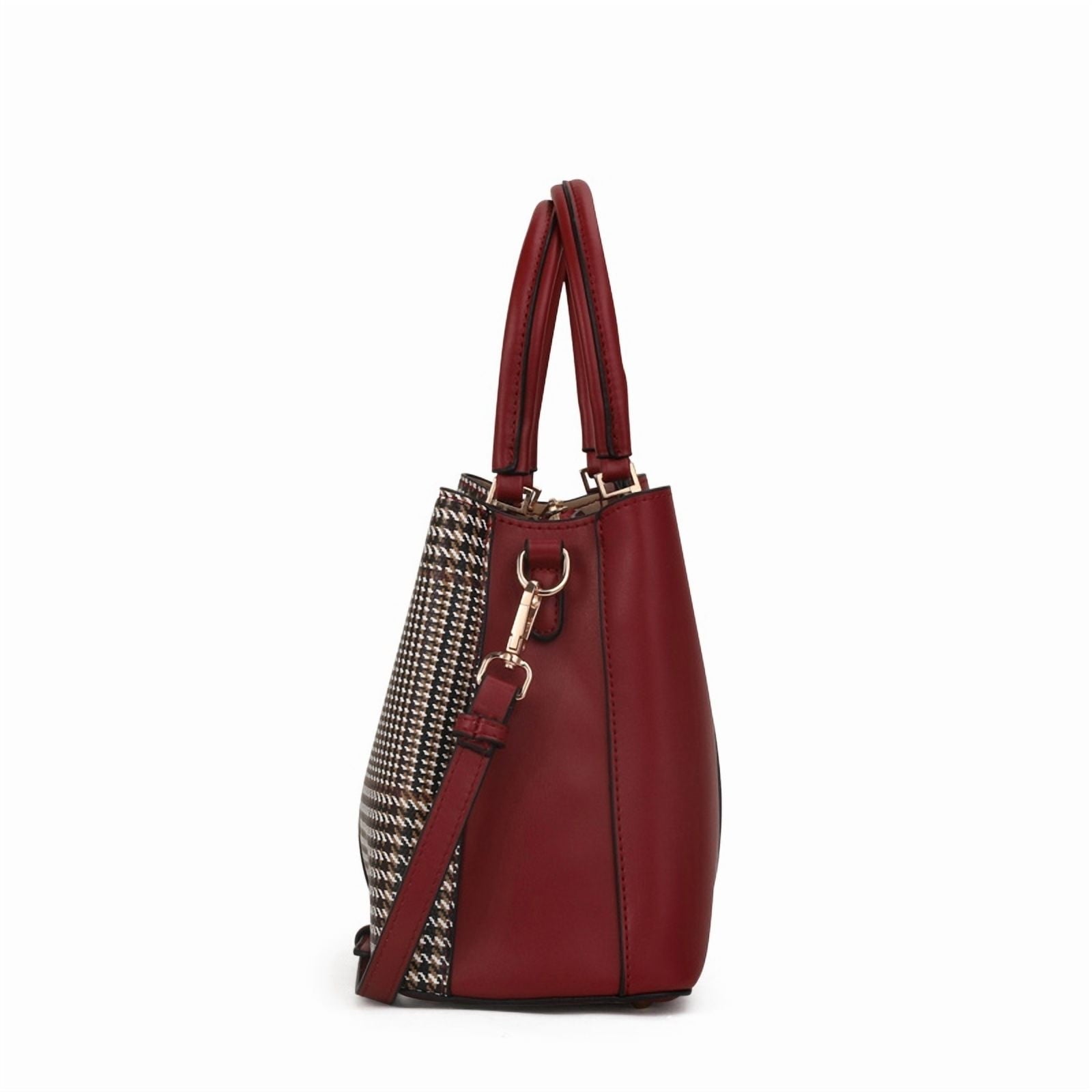 Aidrani Fashion cowhide plaid bag 2024 new large capacity leather women's handbag carrying middle-aged mother bag