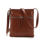 MUSOIE Women's Messenger Bag Crossbody Shoulder Bags Double Zipper Purse for Work Business