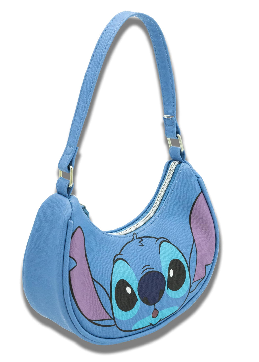 Disney Stitch Hobo Handbag Purse for Girls  Disney Crossbody Shoulder Bag with Adjustable Strap  Small PU Leather Toddler Purse, Everyday Tote or Travel Mini Bag for Kids Ages 3+