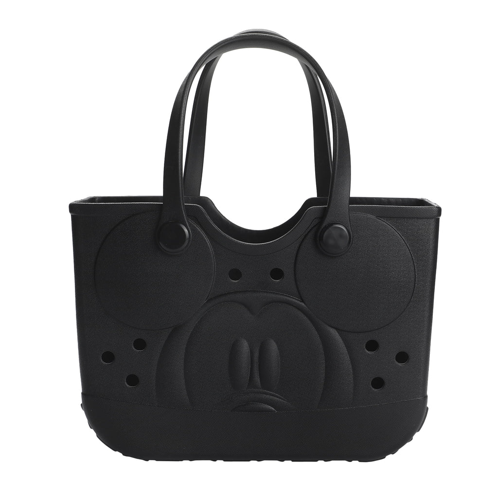 Disney Mickey Mouse 3D Face Black 12.75” Adult Mini EVA Molded Tote Bag