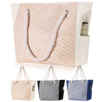 Large Printed Beach Bag Totes for Women Vacation Waterproof Sandproof Personalized Girl Canvas Beach Tote Bags with Zipper Pockets For Swim Pool Gym Hiking Picnic Travel Necessities Bride Handbag Gift - Beach Bag