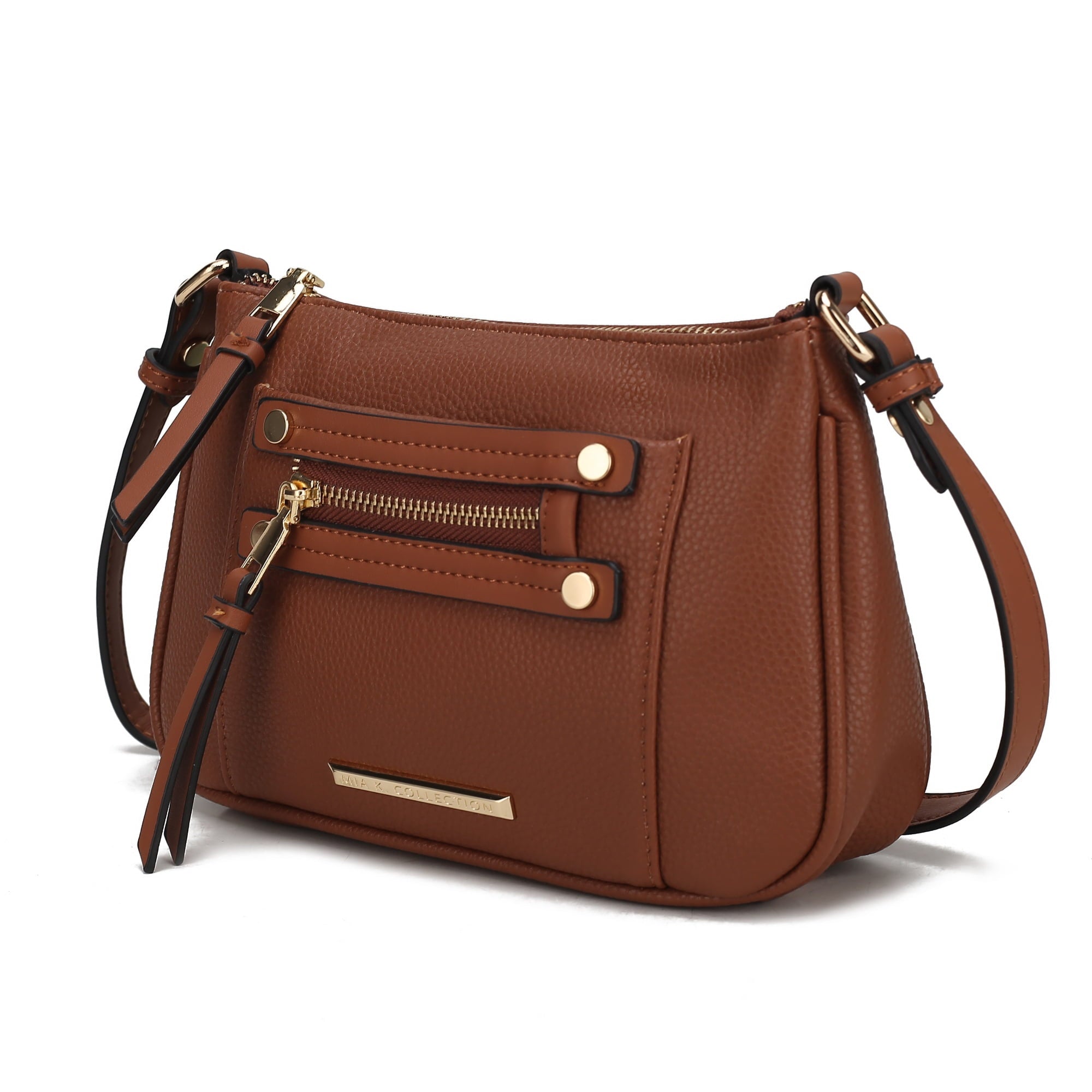 Collection Essie Women's Crossbody Bag Snake Embossed Vegan Leather Shoulder Bag Daily Handbag by Mia K. - Dark Green - Crossbody Bag