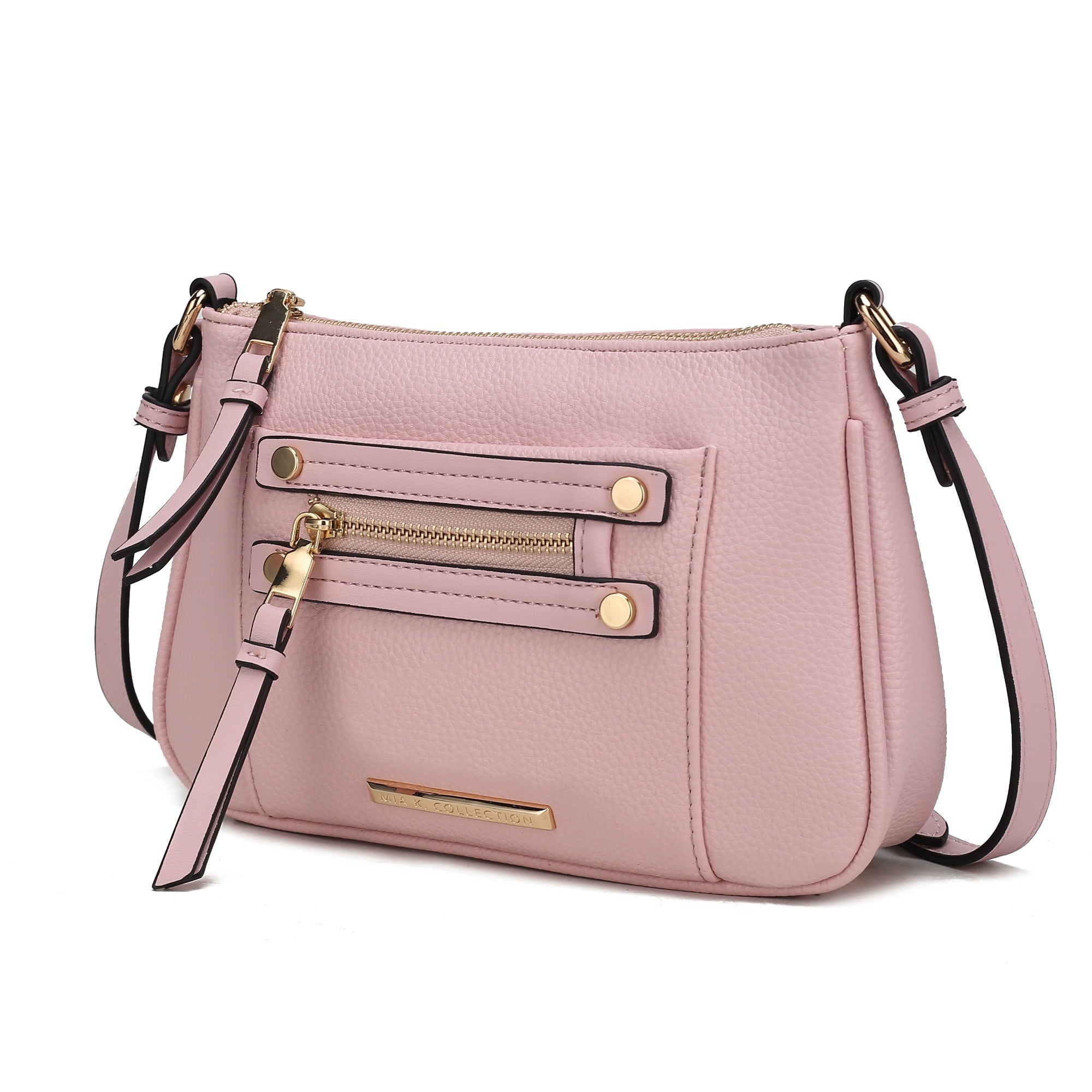 Collection Essie Women's Crossbody Bag Snake Embossed Vegan Leather Shoulder Bag Daily Handbag by Mia K. - Dark Green - Crossbody Bag