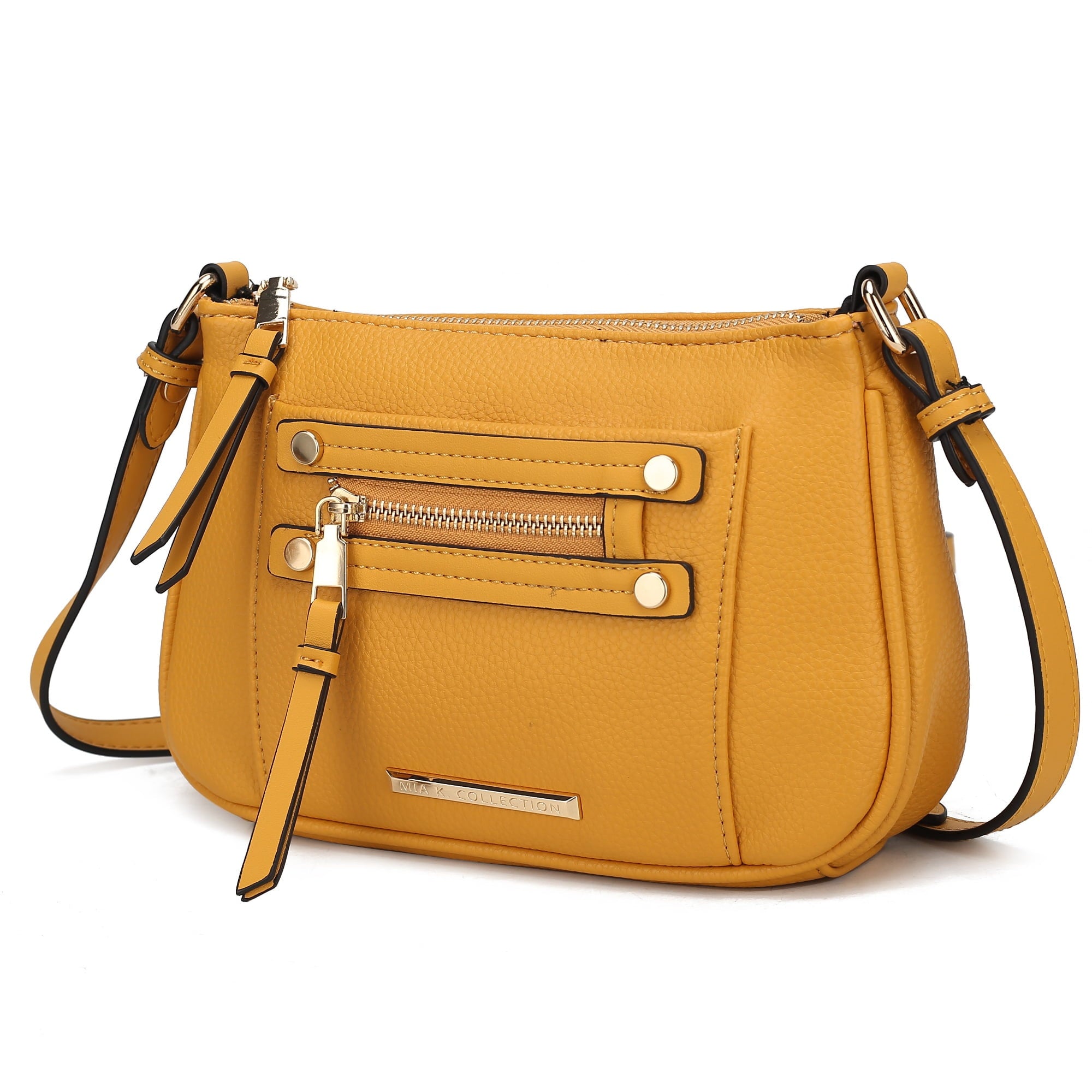 Collection Essie Women's Crossbody Bag Snake Embossed Vegan Leather Shoulder Bag Daily Handbag by Mia K. - Dark Green - Crossbody Bag