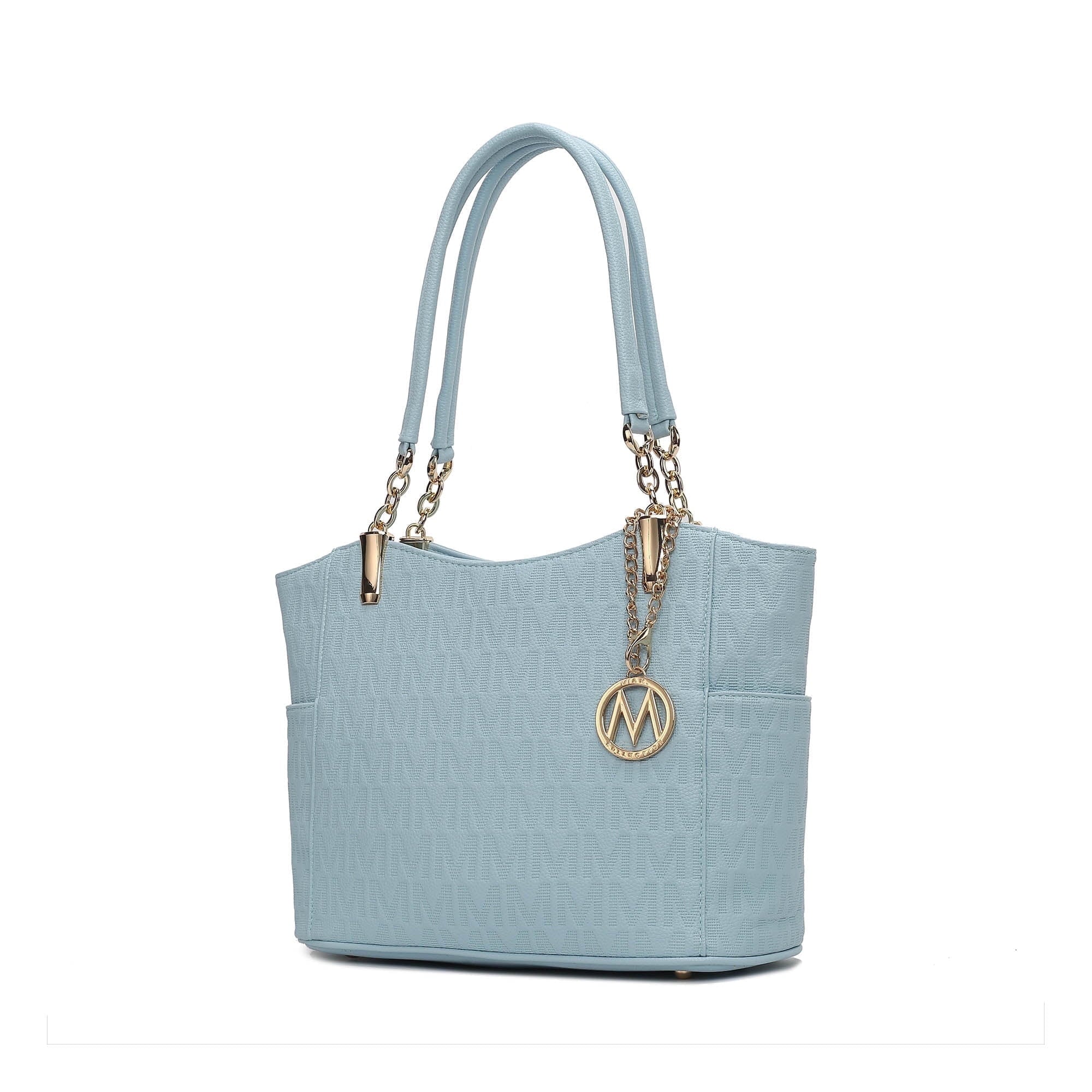 Collection Braylee M Signature Women's Tote Bag, Functional Purse Handbag by Mia K - Light Blue - Tote Bag