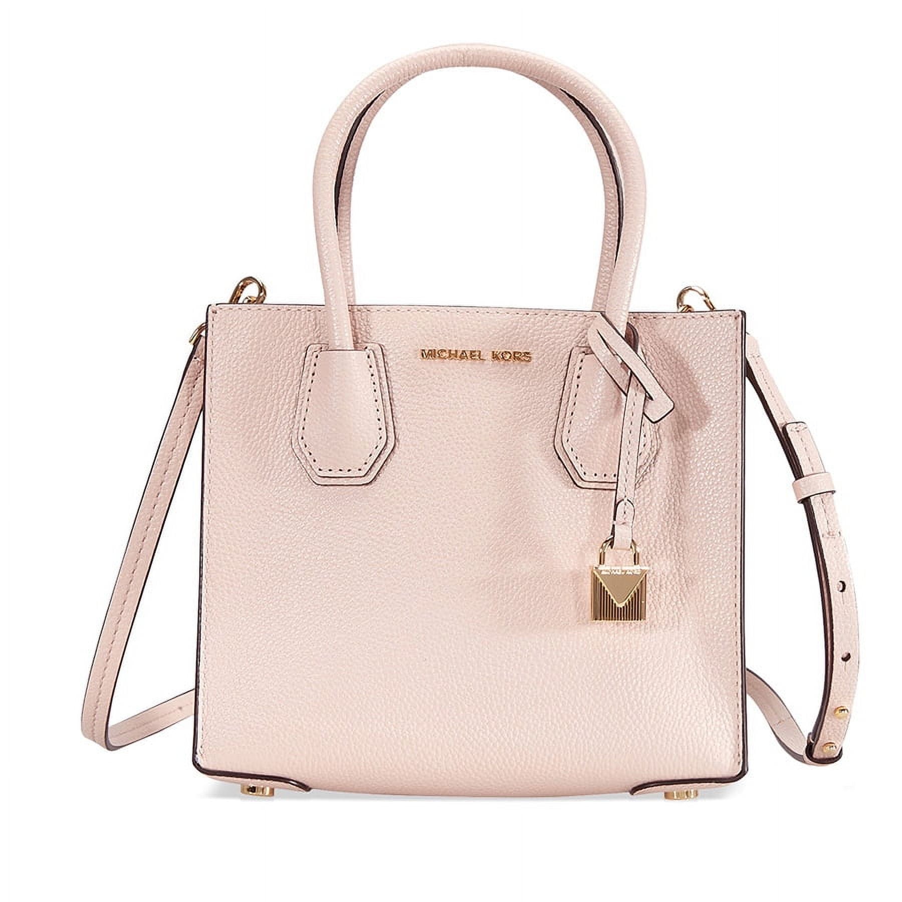 Michael Kors Medium Mercer Leather Crossbody Tote, Grapefruit - Crossbody Bag