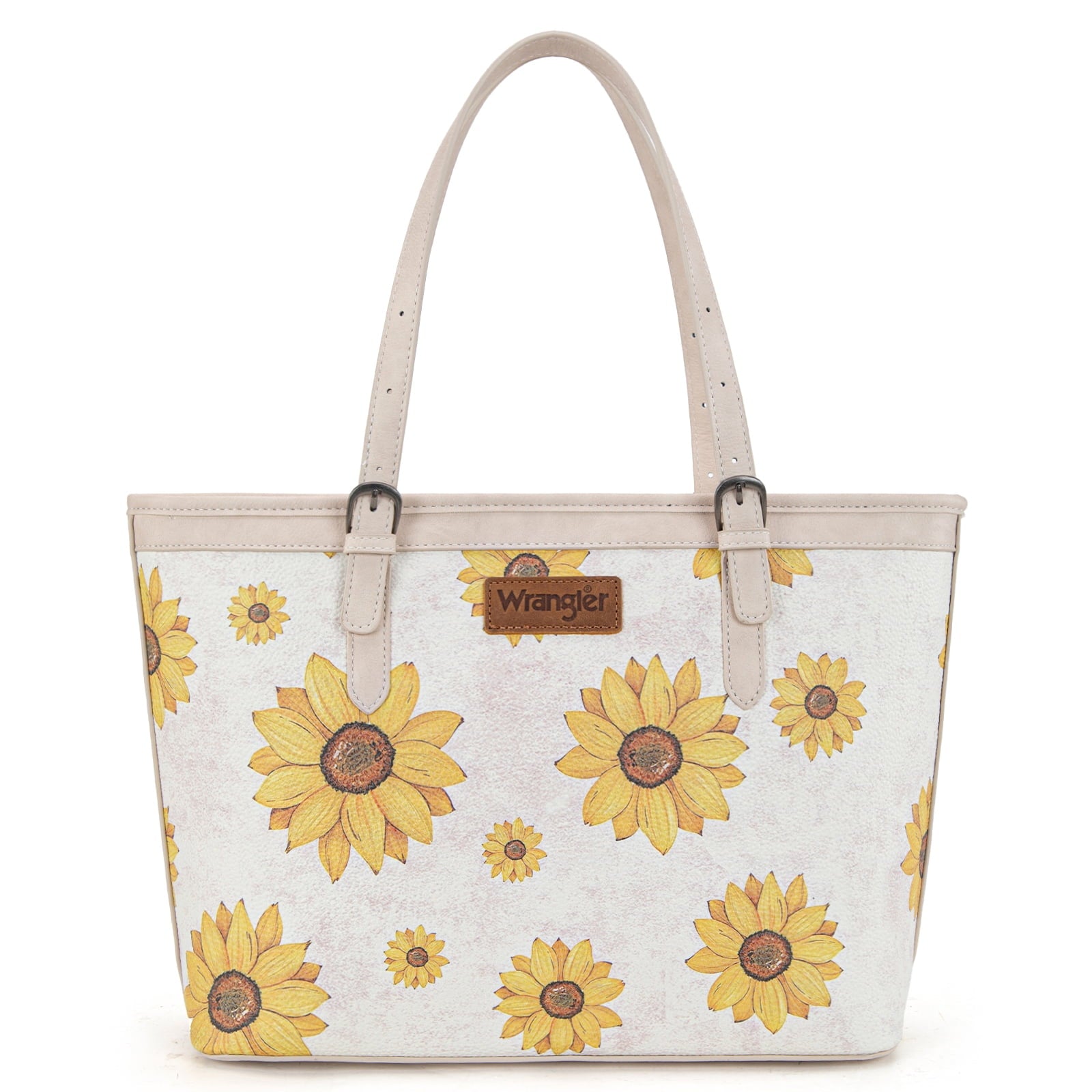 Montana West Women's Wrangler Tote Bag - Sunflower Floral Purse, Western Style Shoulder Bag, Ideal Memory-Keeper, Black - Tote Bag
