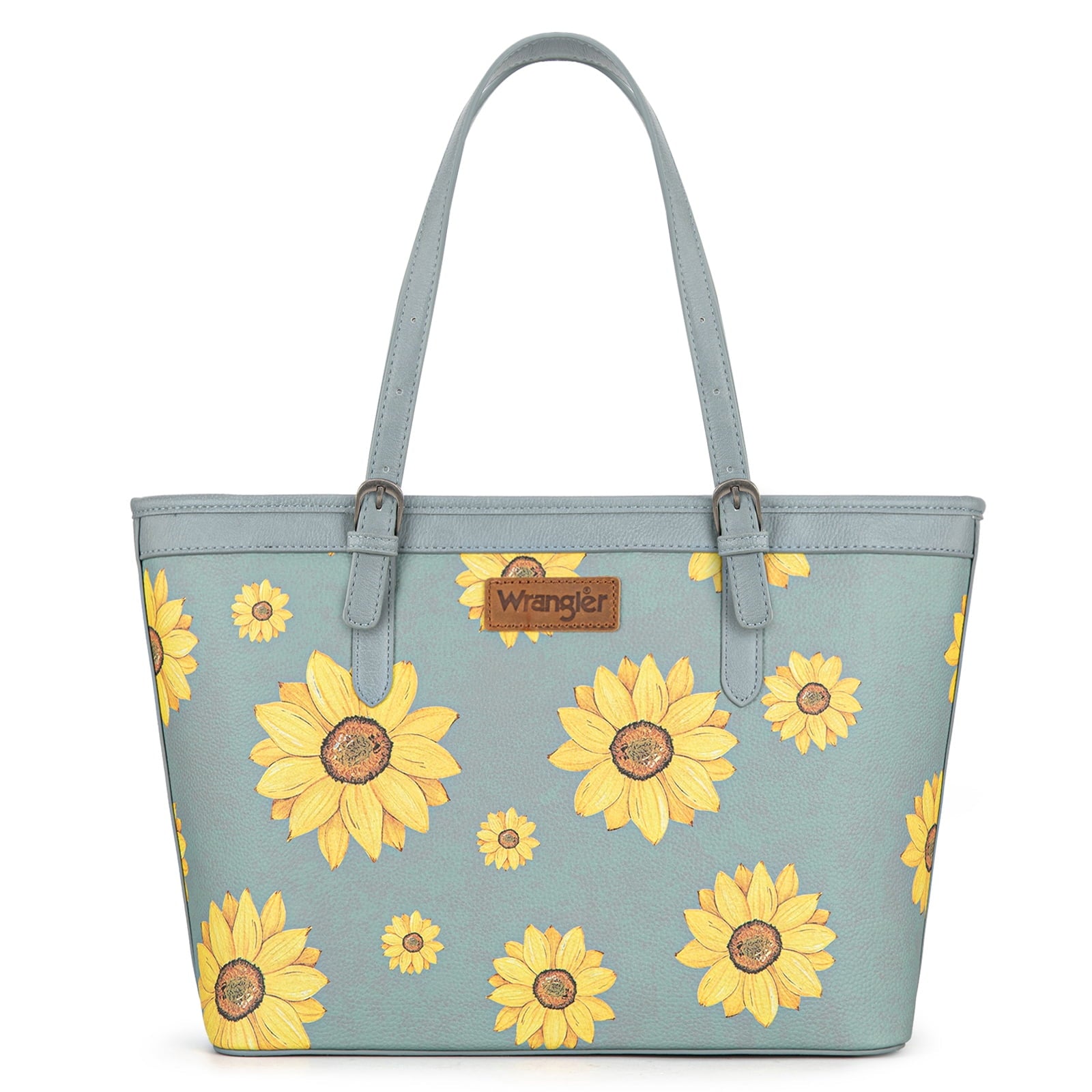 Montana West Women's Wrangler Tote Bag - Sunflower Floral Purse, Western Style Shoulder Bag, Ideal Memory-Keeper, Black - Tote Bag