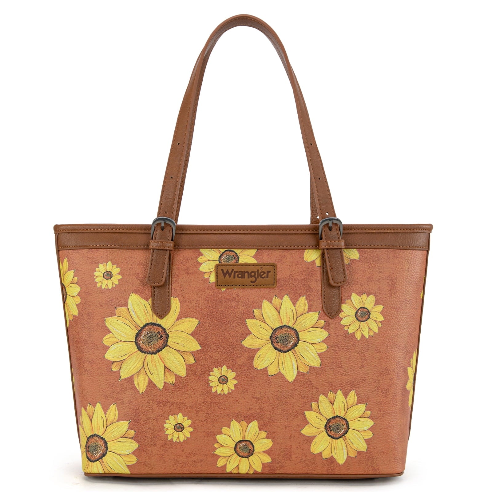 Montana West Women's Wrangler Tote Bag - Sunflower Floral Purse, Western Style Shoulder Bag, Ideal Memory-Keeper, Black - Tote Bag