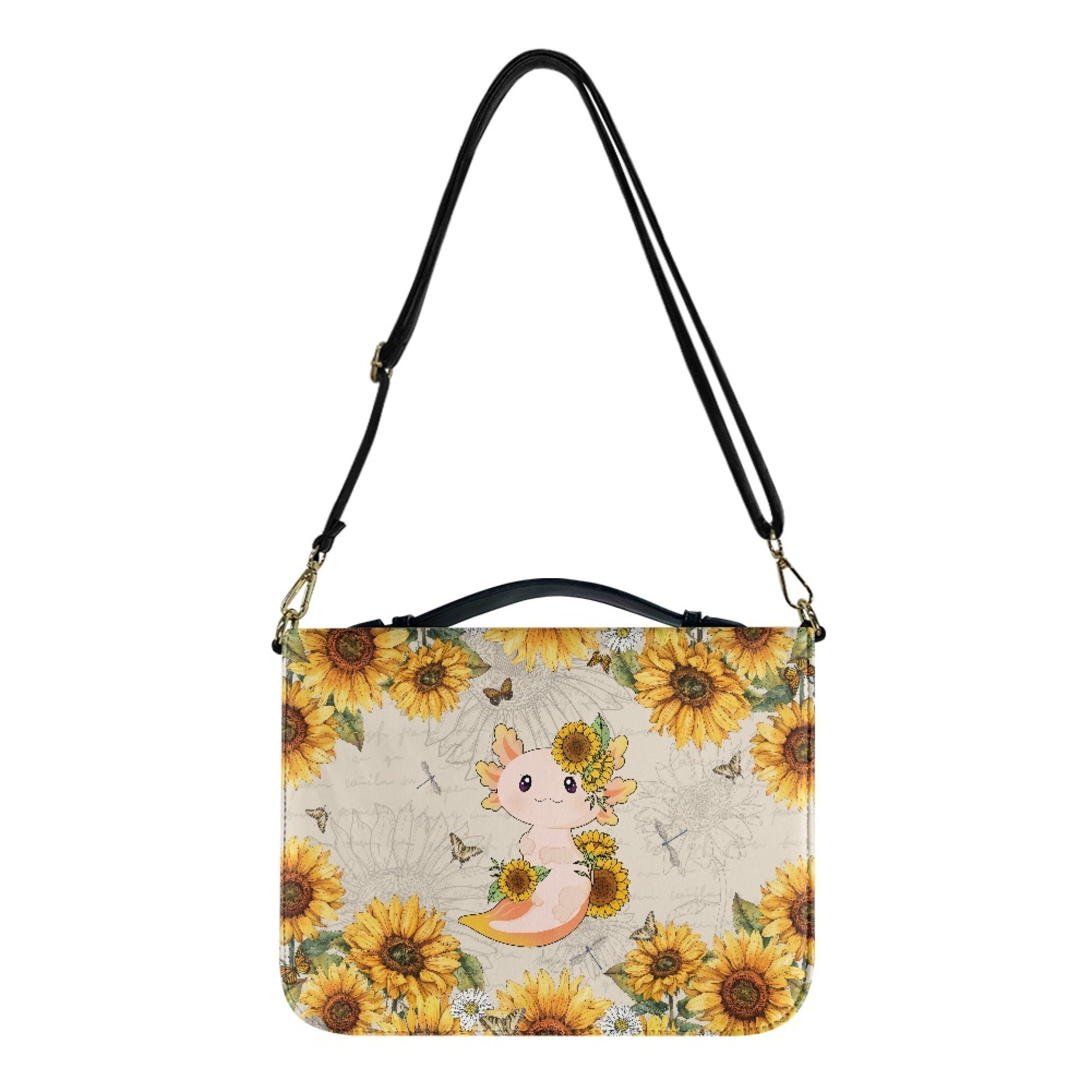 U DESIGNS Mushroom Daisy Bible Cover for Women Soft Bible Case with Strap Size Large Easy to Clean PU Leather Sturdy Bible Protective Carrier Waterproof Personalized Book Organizer Bag - Bible Bag