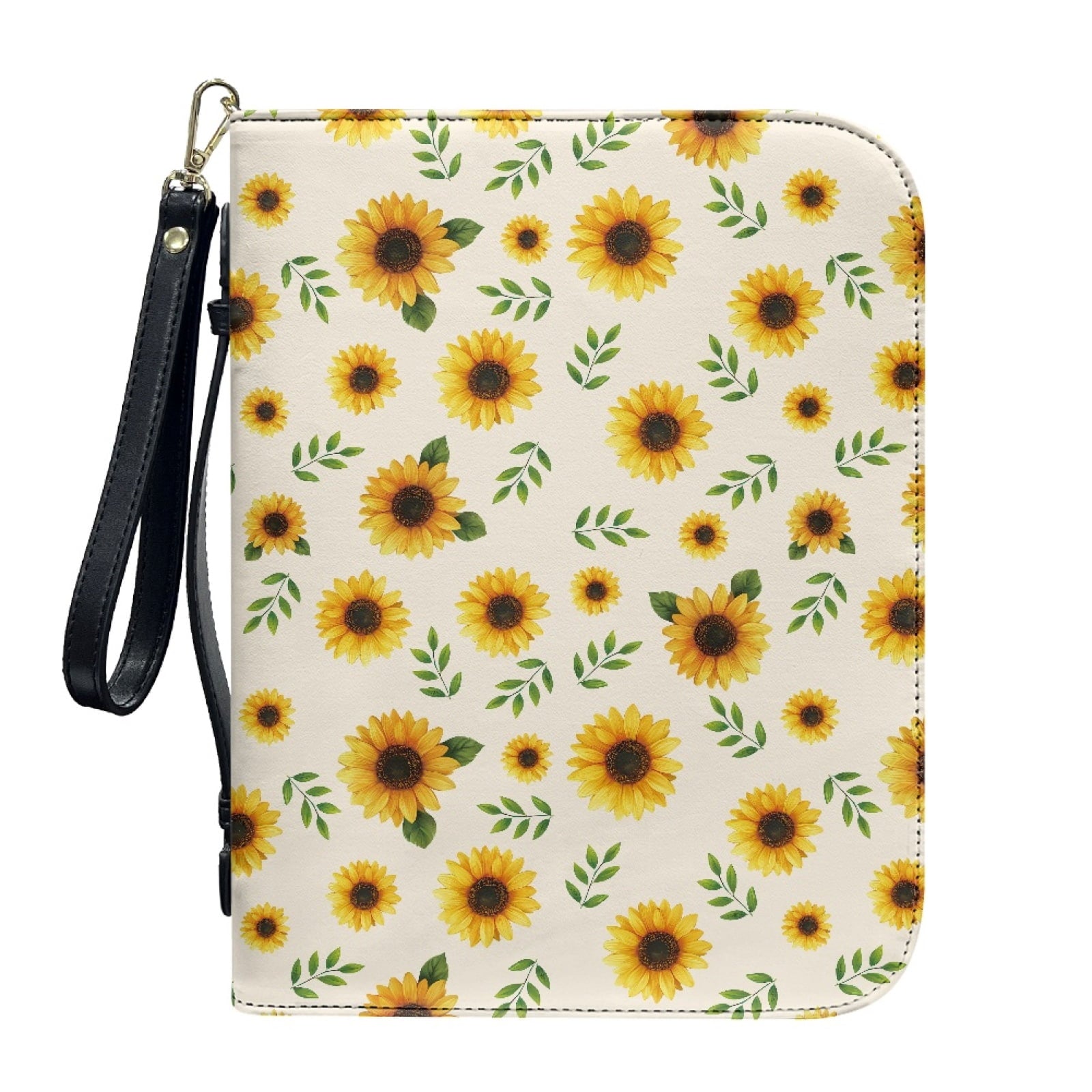 Star Sky Moose Star Print PU Leather Bible Case for Women Men Portable Bible Carrying Tote Bags with Detachable Wristlet Strap Church Bag for Bible Study Scripture Church Bag, L - Bible Bag