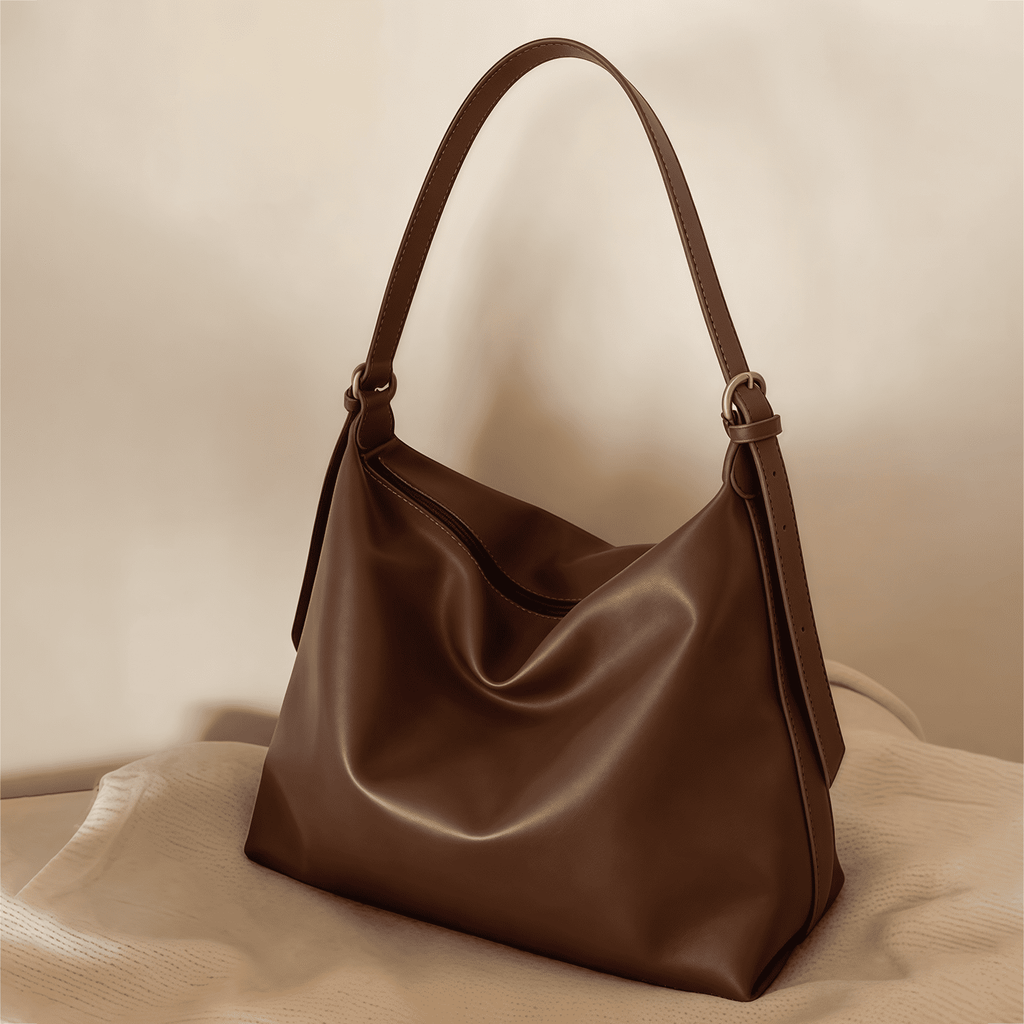Women Soft Vegan Leather Shoulder Handbag, Casual Tote Bag Handle travel college work handbag handbag coffee