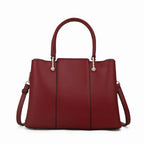 Aidrani Fashion cowhide plaid bag 2024 new large capacity leather women's handbag carrying middle-aged mother bag