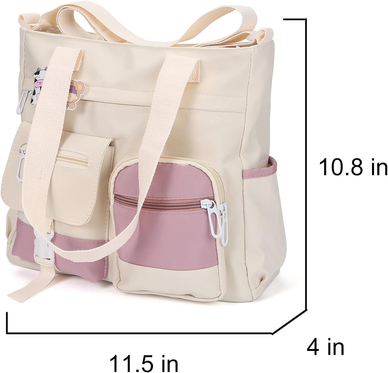 Crossbody Cute Bag for Teens Kawaii Messenger Purse Nylon  Tote Bags