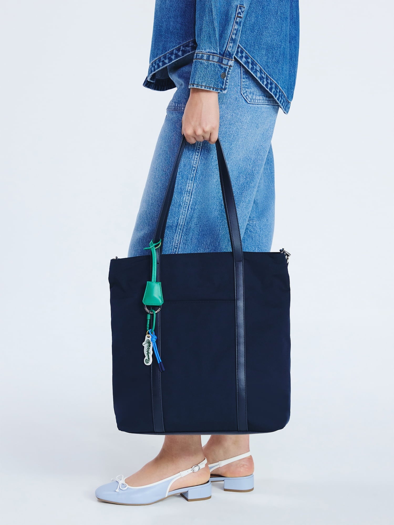 Free Assembly Women's Tote Bag, Navy