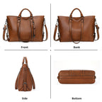 GAEKEAO Hobo Bags for Women Handbags Soft Top-handle Purse Leather Large Shoulder Bag Crossbody Travel Satchel
