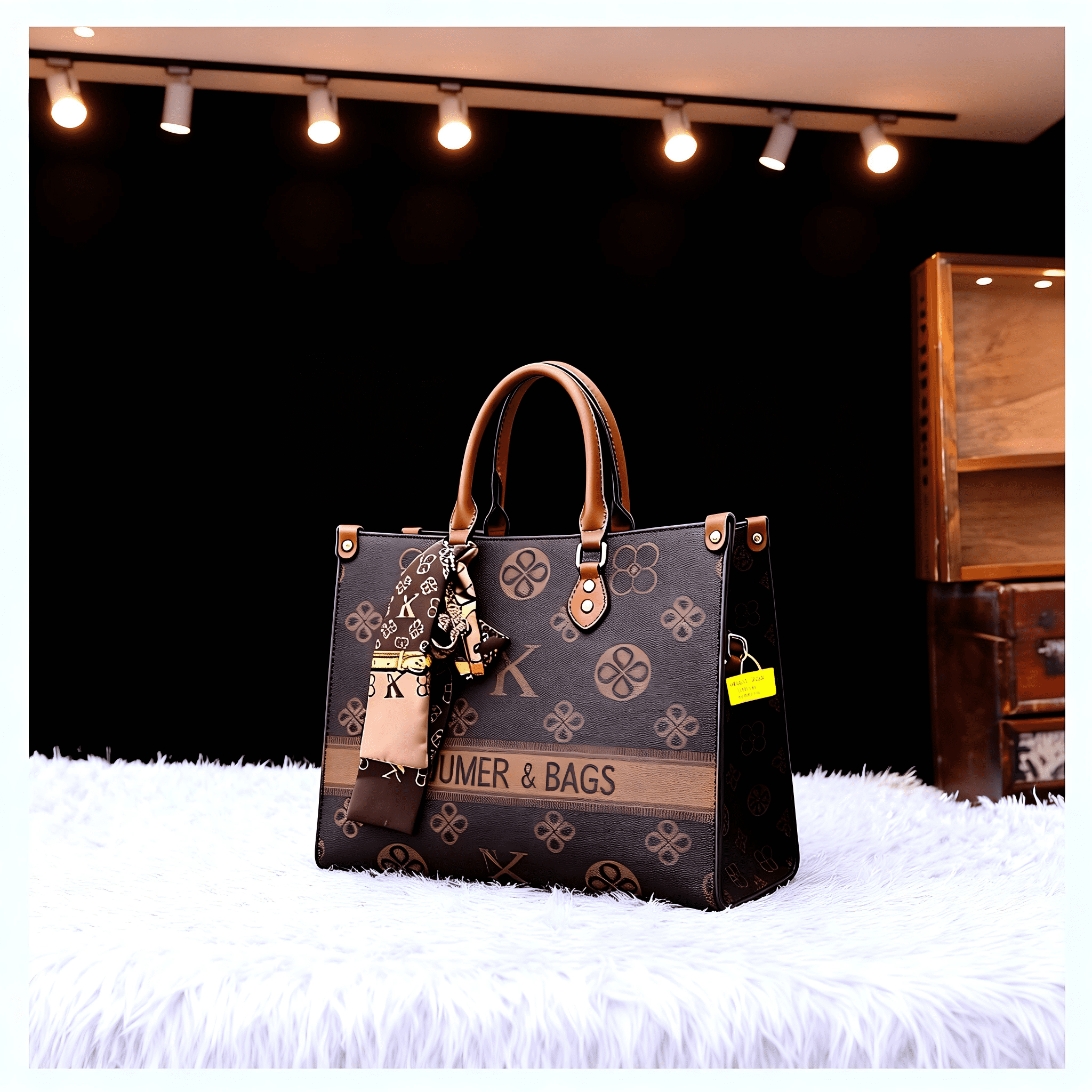 New Style Genuine Leather Women's Tote Bag Large Capacity Work Briefcase  High-End Crossbody Handbag