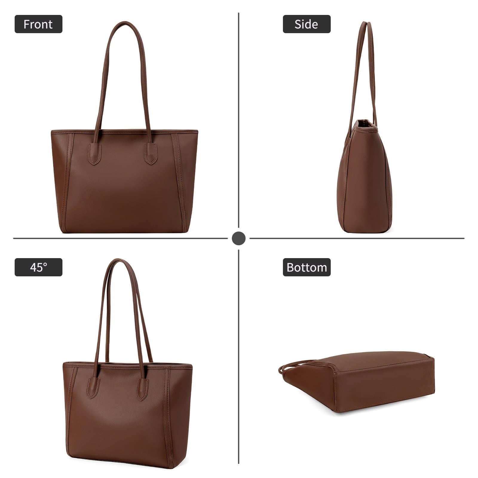 SENDEFN Purses and Handbags Women Fashion Tote Bag Shoulder Bags Top Handle Satchel Purses Leather Handbag