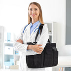 Canvas Tote Bag for Women With Pockets, Kabaqoo Work Crossbody Everyday Satchel, Purses Shoulder Tote Bag
